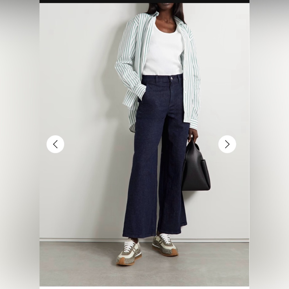 Theory high rise wide denim jeans NWT SIZE 24